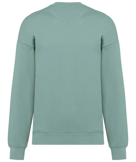 K4032 - Ecologische oversized uniseks sweater met ronde hals Sage