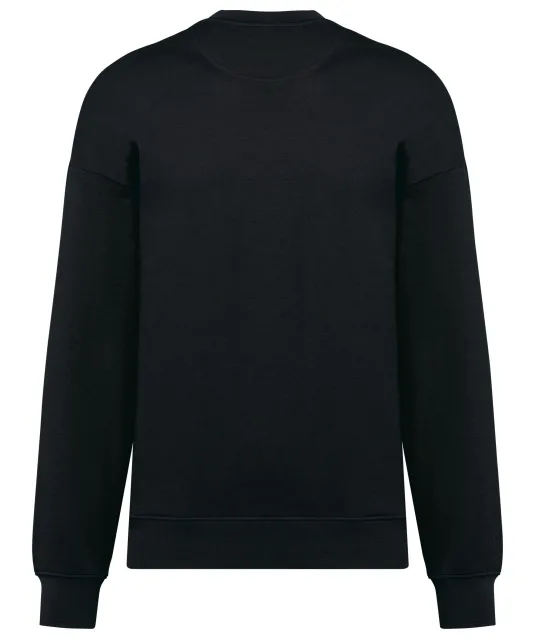 K4032 - Ecologische oversized uniseks sweater met ronde hals Black