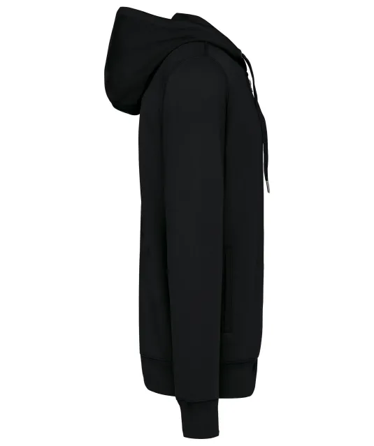 K4009 - Ecologische uniseks sweater met capuchon Black