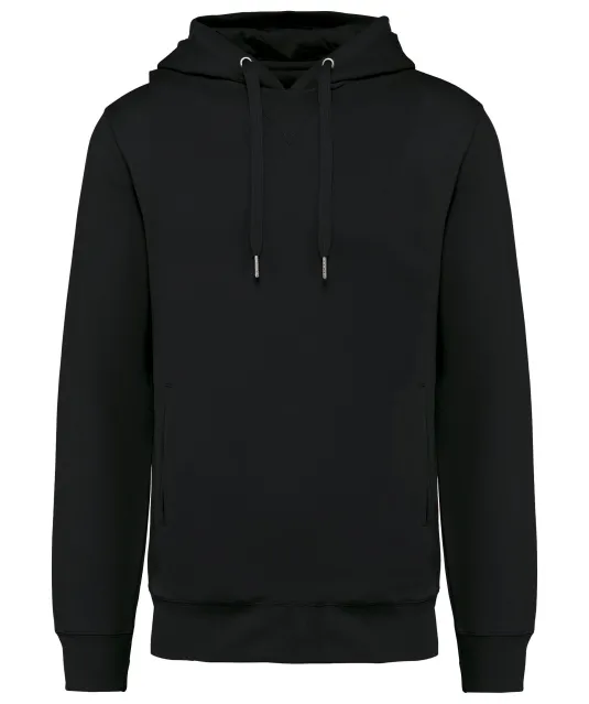 K4009 - Ecologische uniseks sweater met capuchon Black