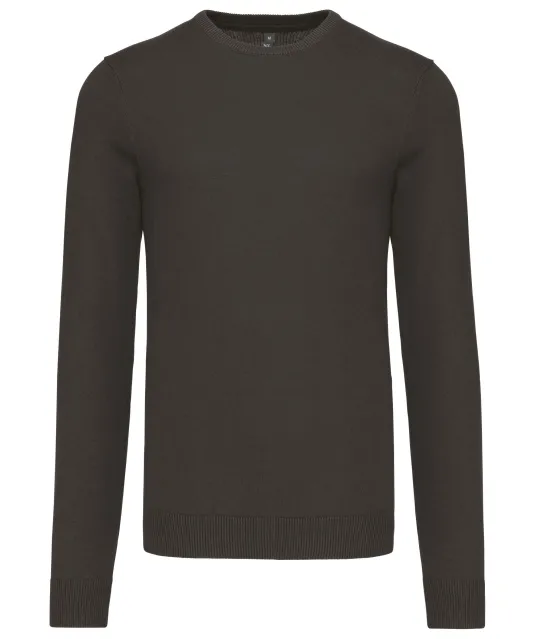 K967 - Herenpullover met ronde hals Dark Grey