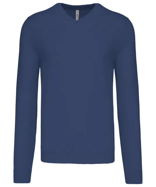 K965 - Heren pullover met v-hals Deep Blue