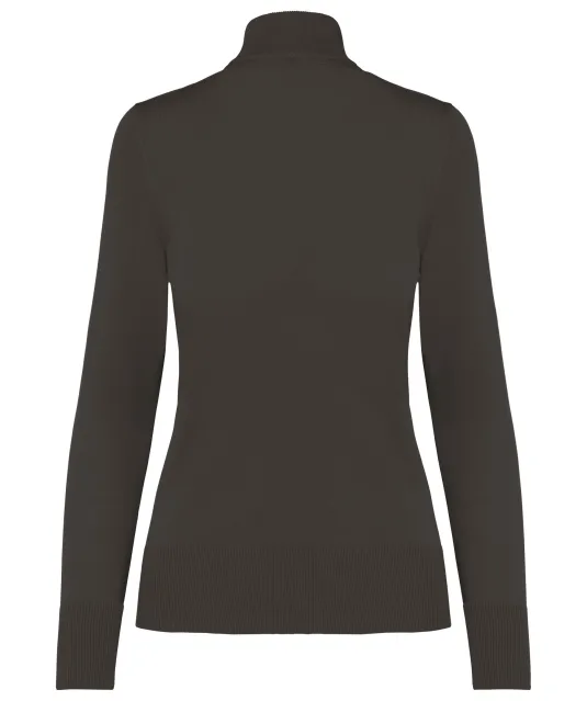K962 - Dames cardigan met rits Dark Grey