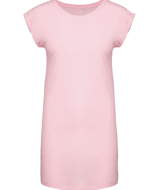 K388 - Lang dames-t-shirt Pale Pink