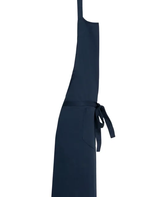 K885 - Katoenen schort met zak Navy