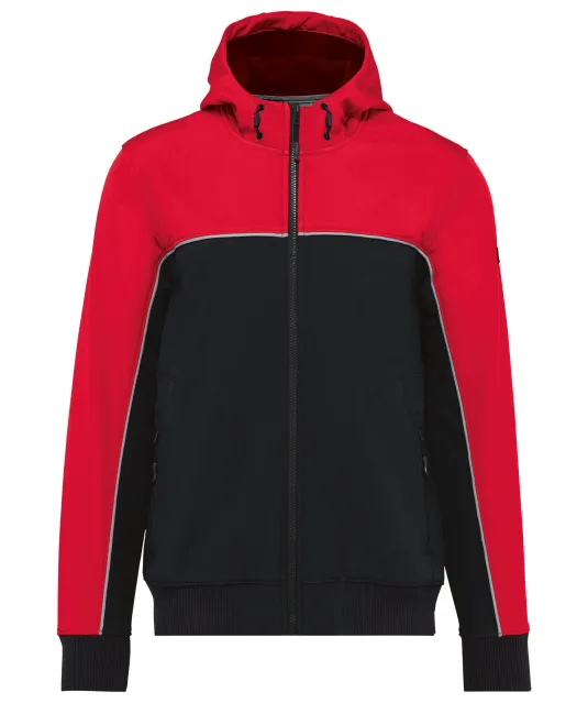 WK450 - 3-laags unisex softshelljas Black / Red