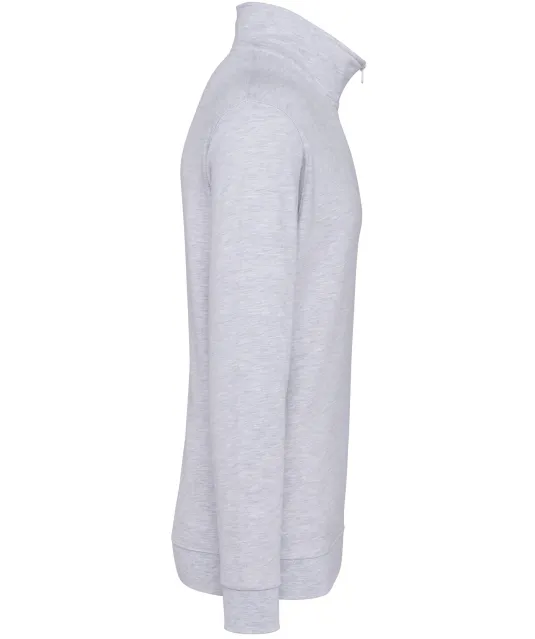 K478 - Sweater met ritskraag Ash Heather