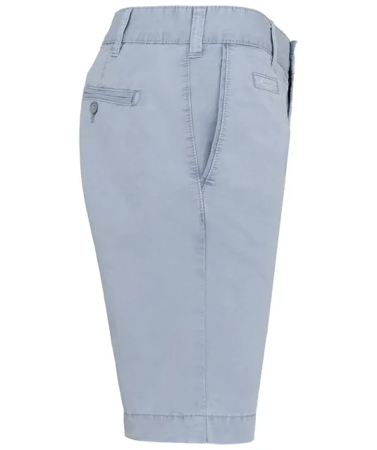 K752 - Herenbermuda met verwassen look Washed Smoky Blue