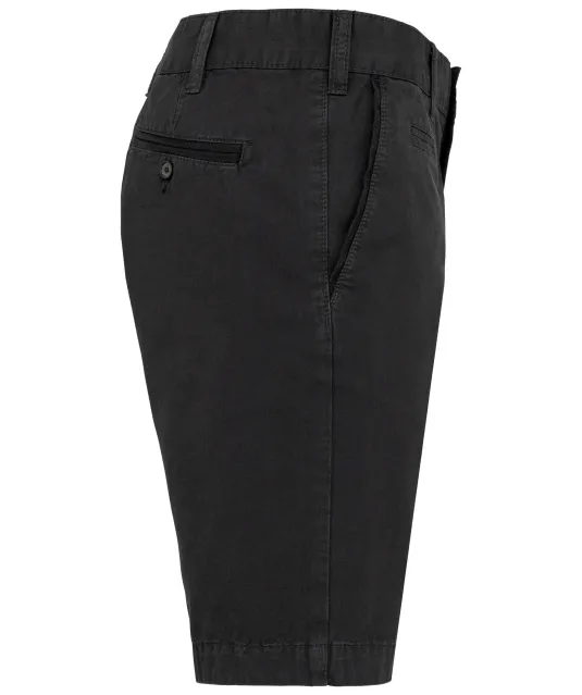 K752 - Herenbermuda met verwassen look Washed Navy