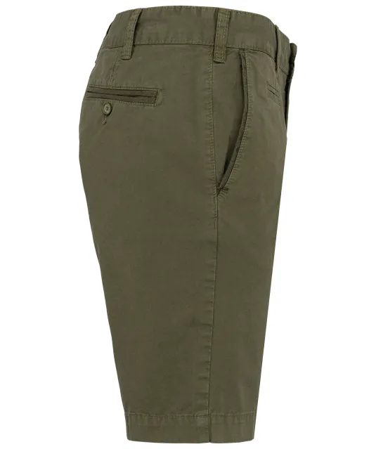 K752 - Herenbermuda met verwassen look Washed Light Khaki