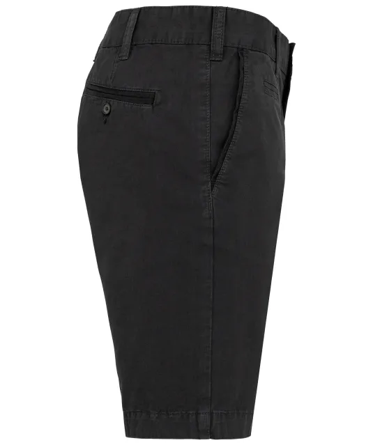 K752 - Herenbermuda met verwassen look Washed Charcoal