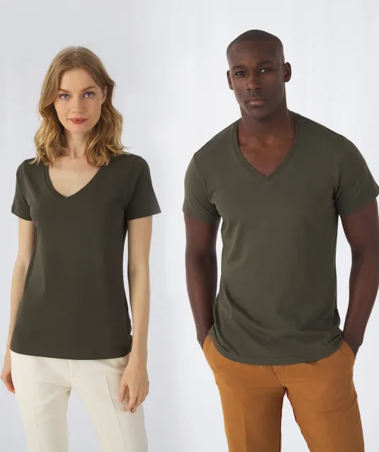 CGTW045 - Organic Cotton Inspire V-neck T-shirt / Woman White