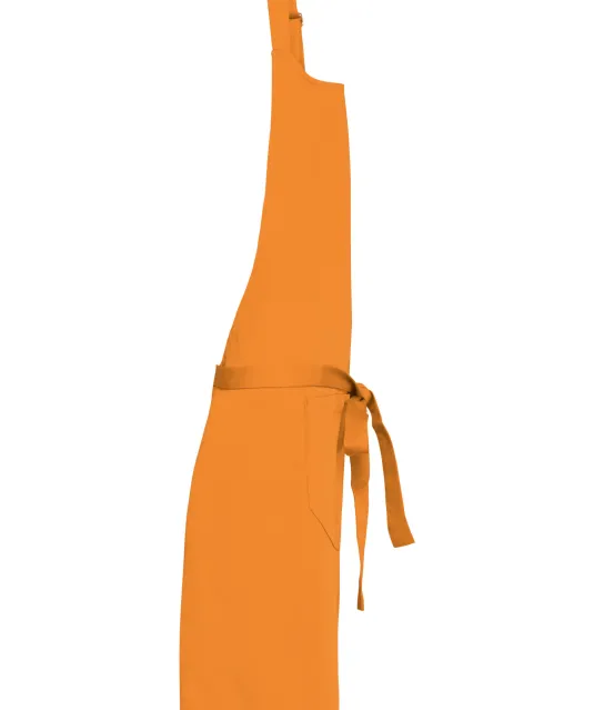 K885 - Katoenen schort met zak Orange