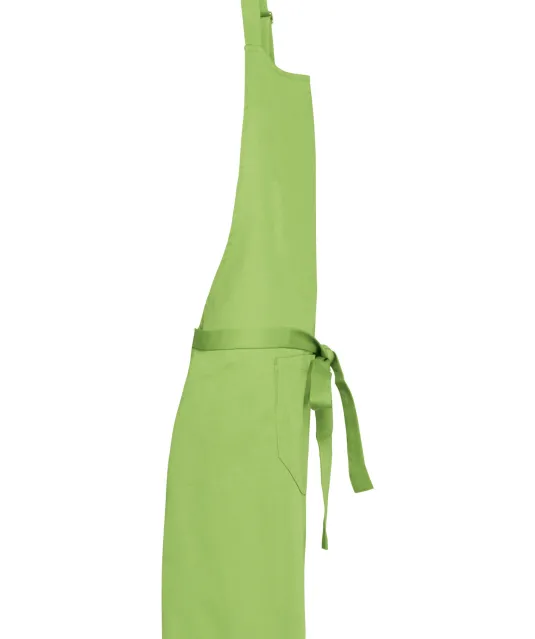 K885 - Katoenen schort met zak Lime
