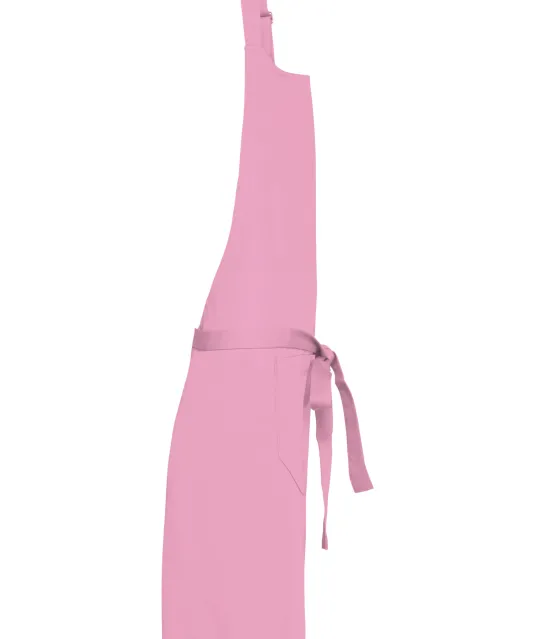 K885 - Katoenen schort met zak Dark Pink