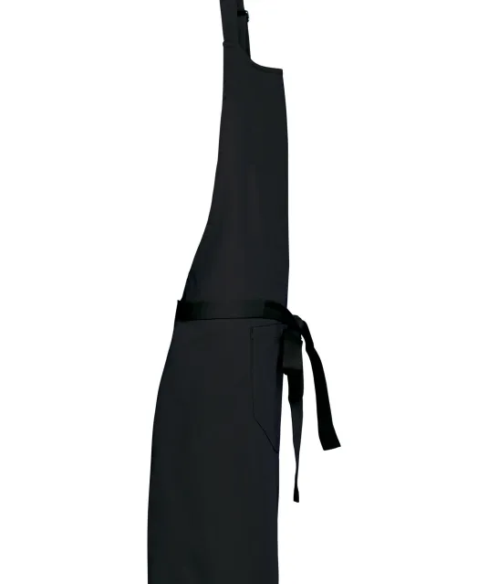 K885 - Katoenen schort met zak Black