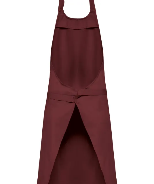 K885 - Katoenen schort met zak Wine