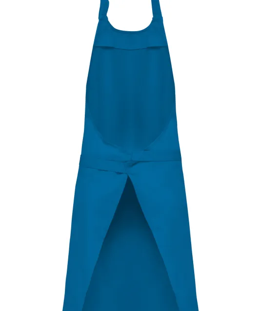 K885 - Katoenen schort met zak Tropical Blue