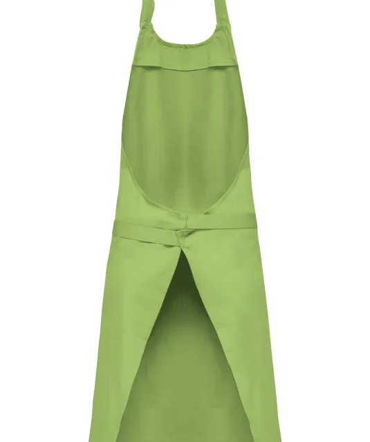 K885 - Katoenen schort met zak Lime
