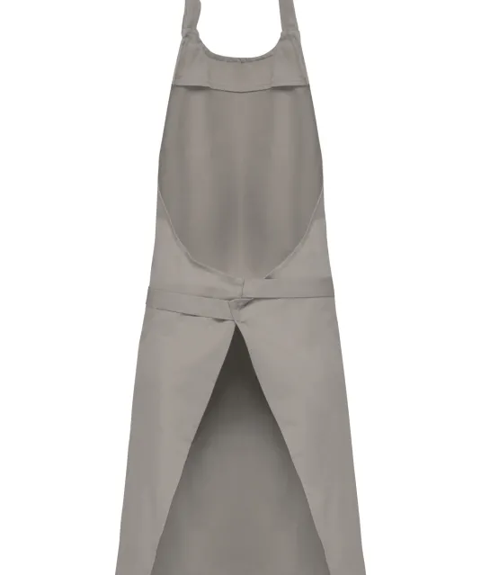 K885 - Katoenen schort met zak Light Grey