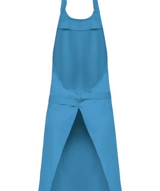 K885 - Katoenen schort met zak Lagoon