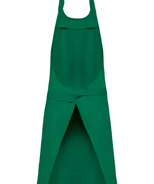 K885 - Katoenen schort met zak Kelly Green
