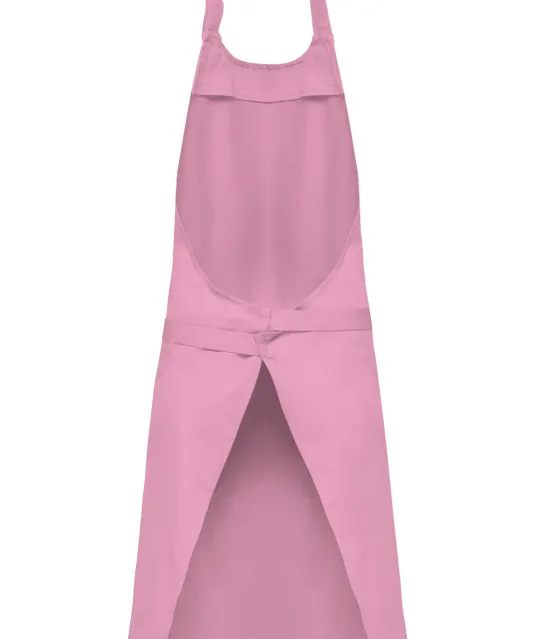 K885 - Katoenen schort met zak Dark Pink