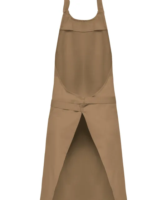 K885 - Katoenen schort met zak Camel