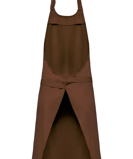 K885 - Katoenen schort met zak Cacao