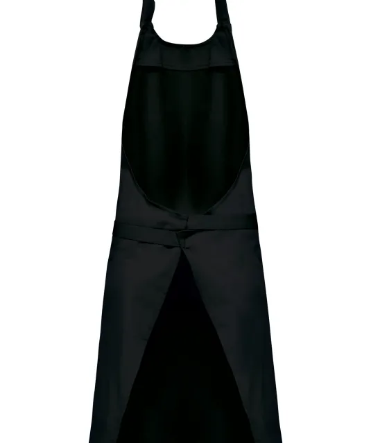 K885 - Katoenen schort met zak Black
