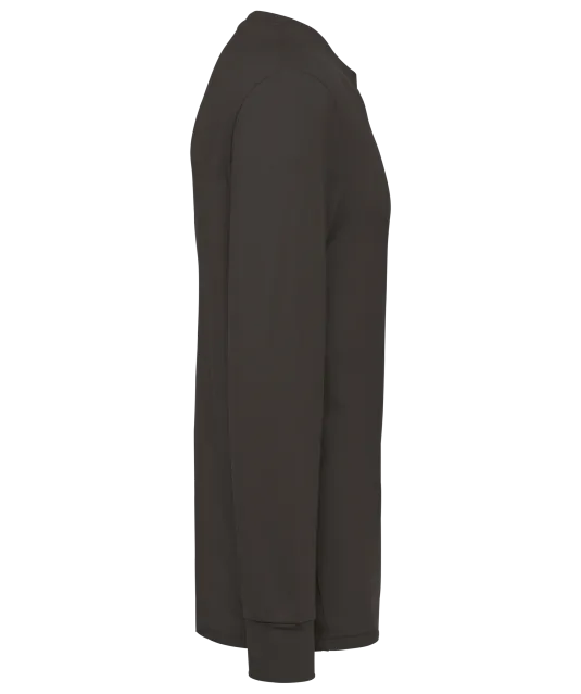WK303 - Ecologisch uniseks T-shirt met lange mouwen Dark Grey