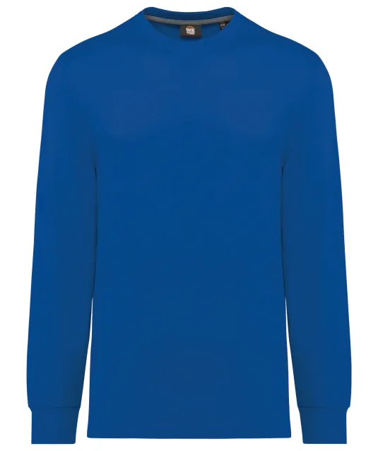 WK303 - Ecologisch uniseks T-shirt met lange mouwen Royal Blue