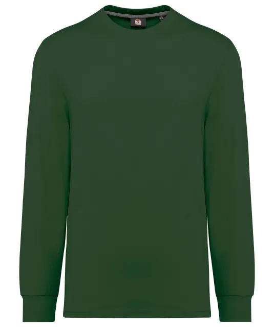WK303 - Ecologisch uniseks T-shirt met lange mouwen Forest Green