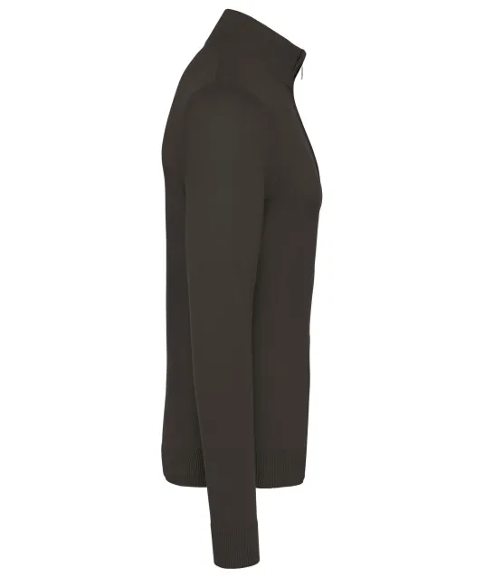K970 - Heren pullover met ritskraag Dark Grey