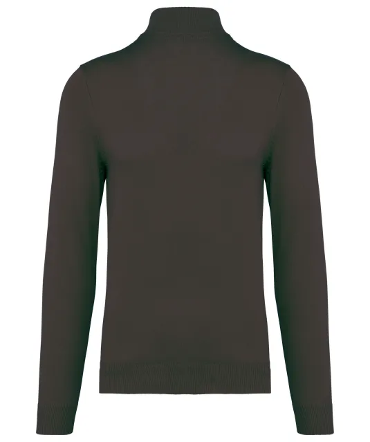 K970 - Heren pullover met ritskraag Dark Grey