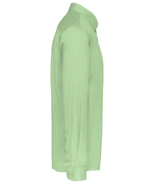 K545 - Overhemd in onderhoudsvriendelijk polykatoen-popeline heren Pistachio Green