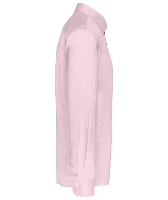 K545 - Overhemd in onderhoudsvriendelijk polykatoen-popeline heren Pale Pink