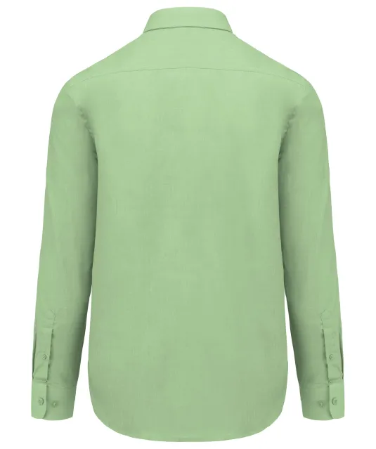 K545 - Overhemd in onderhoudsvriendelijk polykatoen-popeline heren Pistachio Green