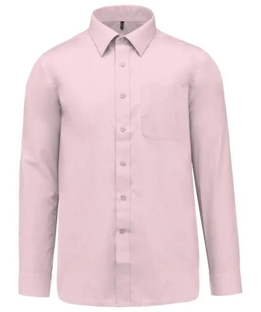 K545 - Overhemd in onderhoudsvriendelijk polykatoen-popeline heren Pale Pink