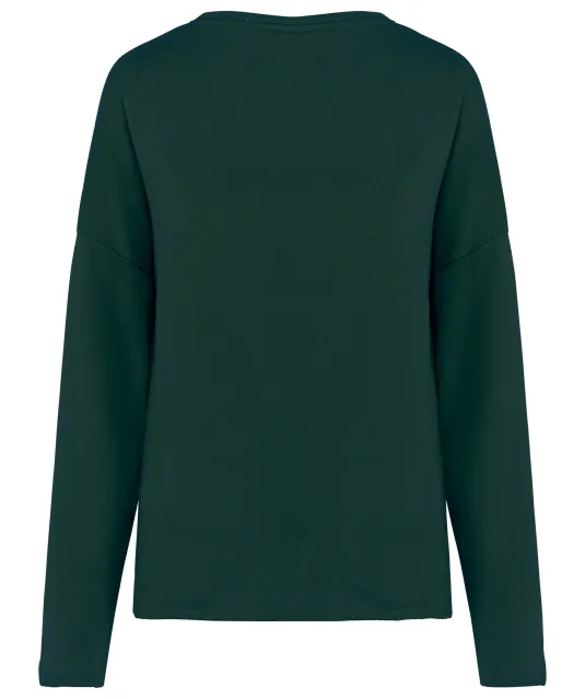 K471 - Damessweater “Loose fit” Amazon Green
