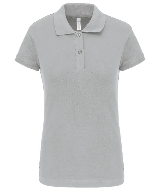K240 - Piquépolo korte mouwen dames Snow Grey