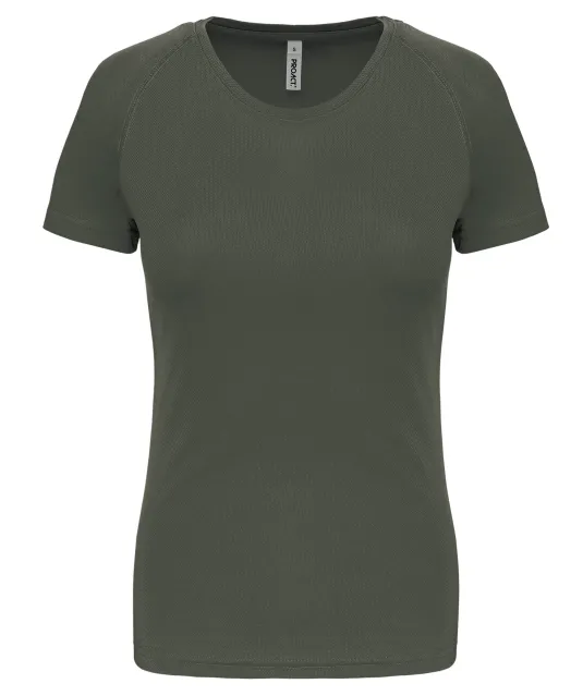 PA439 - Functioneel damessportshirt Dark Khaki