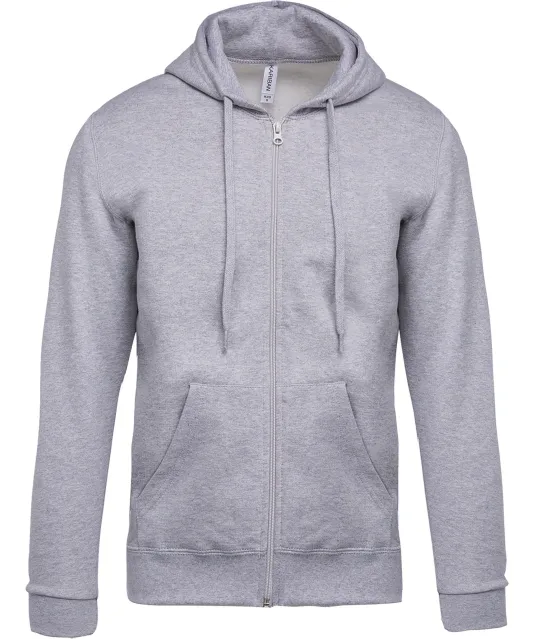 K479 - Sweatvest met capuchon Oxford Grey