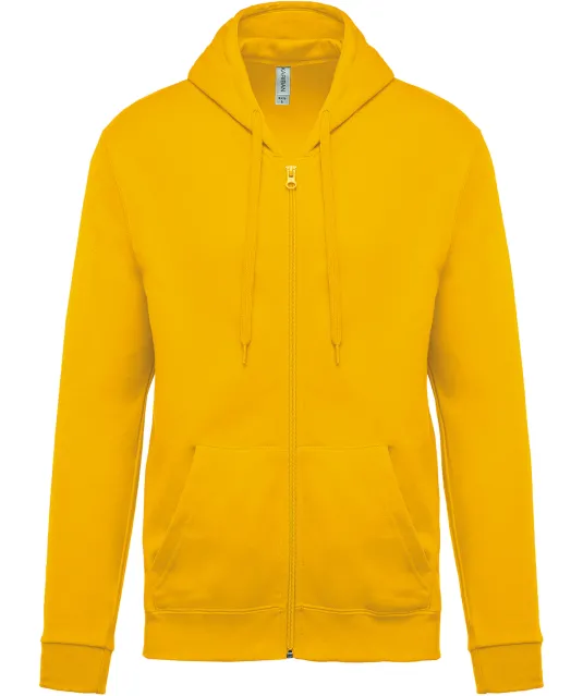 K479 - Sweatvest met capuchon Yellow