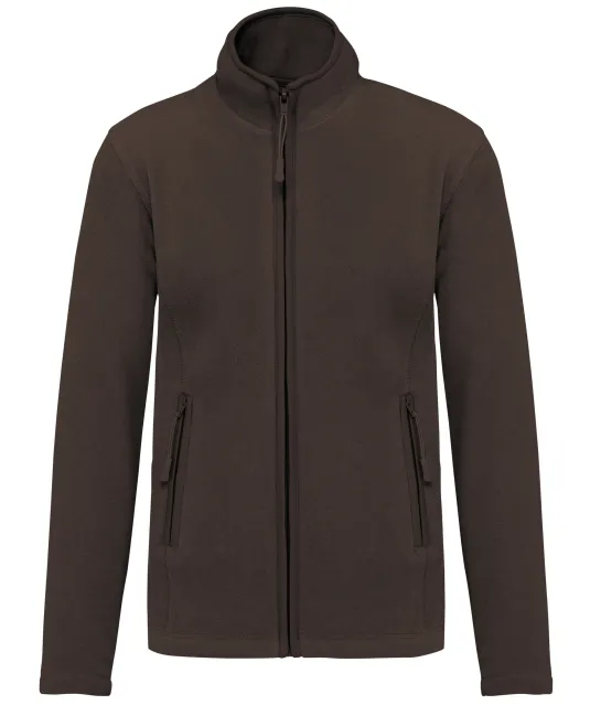 K907 - Microfleece met rits dames Chocolate