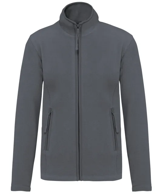 K907 - Microfleece met rits dames Convoy Grey