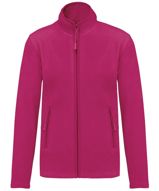 K907 - Microfleece met rits dames Fuchsia