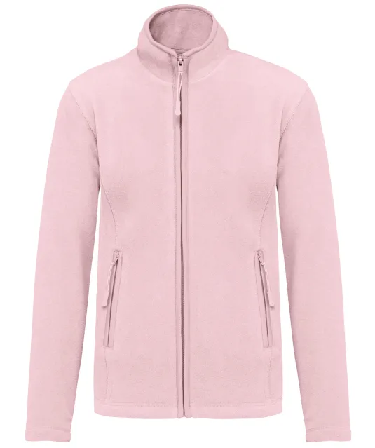 K907 - Microfleece met rits dames Pale Pink