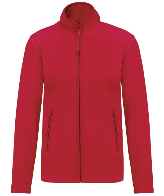 K907 - Microfleece met rits dames Red