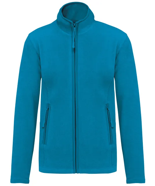 K907 - Microfleece met rits dames Tropical Blue